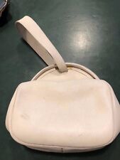 BORSA BORSETTA  VINTAGE ANNI 70 - 70'S  IN PELLE BIANCO PANNA - EPOCA DESIGN