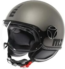 Momo Design Casco Jet Fgtr Evo Matt Titanium Frost ECE06 TAGLIA L DOPPIA VISIERA