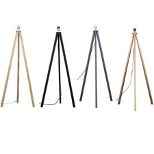 MiniSun Base Lampada da Pavimento - Grande Treppiede Legno Luci Soggiorno Illuminazione Casa 