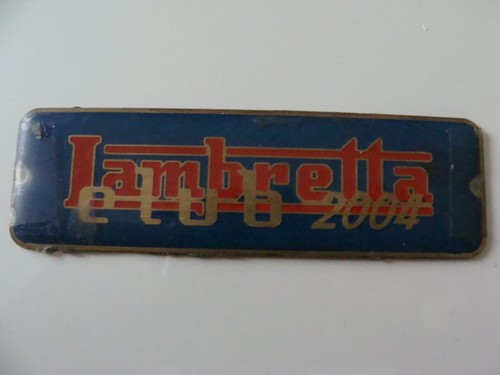 Placca lambretta club 2004 - placca,