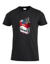Maglietta T-shirt Simpatica Motorsport Nero  personalizzabile marlboro