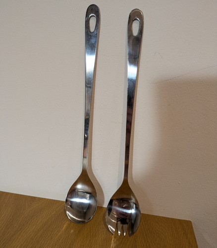 Set servizio insalata manico
