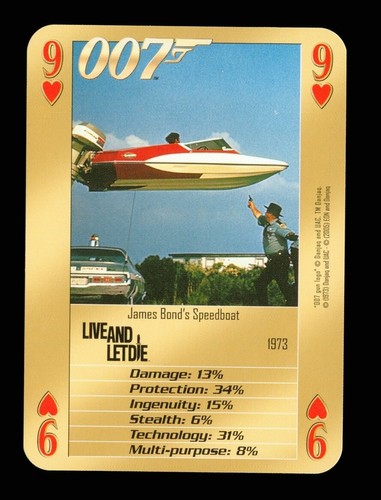 Playing card 007 bonds - 1, x