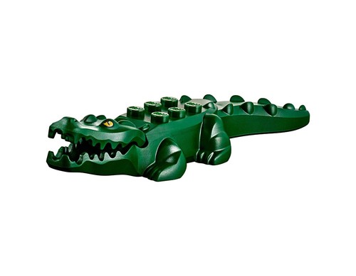 Lego coccodrillo verde - scuro,
