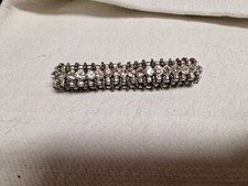 Bracciale Vintage Metallo e Strass Elastico Bracelet V3 ^