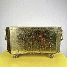 contenitore portavasi in metallo vintage