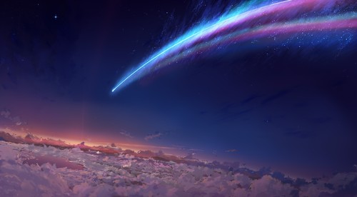 Poster anime nuvole - anime, cometa