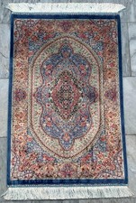 Tappeto 100% seta arte Mughal