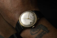 BAUME & MERCIER MEN'S BAUMATIC DATE AUTOMATIC VINTAGE WATCH 34MM 18K SOLID GOLD