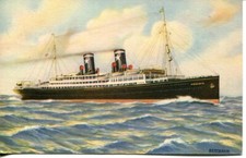 Trasporti marittimi - Nave Ausonia - Viagg. 1937 - piccola