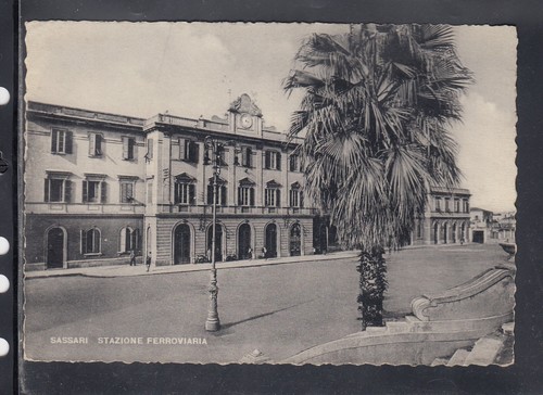 Cartolina sassari stazione - cartolina,