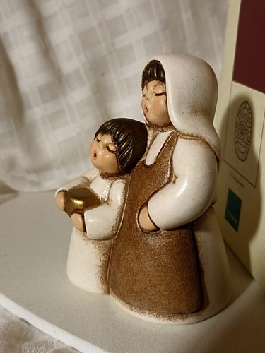 Pastorella con bimba presepe - pastorella,