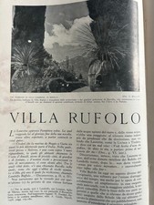 2 Articoli di stampa d'epoca 1940 28 foto 20 pag. Tri.le MI Villa Rufolo Ravello