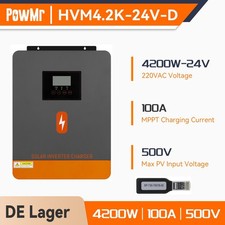 Inverter Solare 4200W 24V Inverter Sinusoidale Puro MPPT 100A PV90-500V Or WIFI