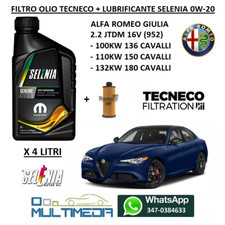 FILTRO OLIO E OLIO SELENIA