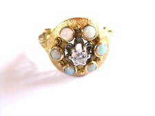 Antico Anello Oro 585 Con