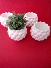  vasetti in gesso ceramico 