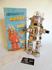 1993 OSAKA TIN TOY 13” LE #504 ROBOT MECCANIZZATO ROBBY CHROME (NUOVO TESTATO)