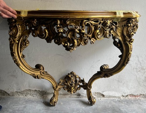 Consolle con specchiera stile - consolle,