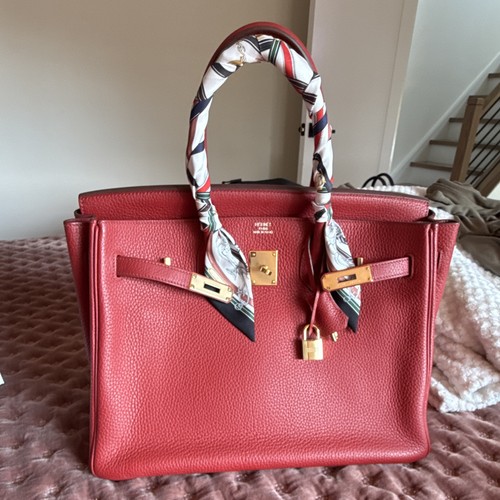 Hermès birkin rouge - birkin, 35
