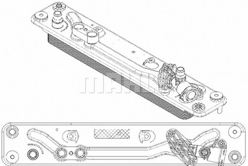 Radiatore olio mahle clc 182 - mahle,
