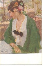 Innocenti Camillo, Lo scialle verde. Venezia XI Esposizione d'Arte 1914.