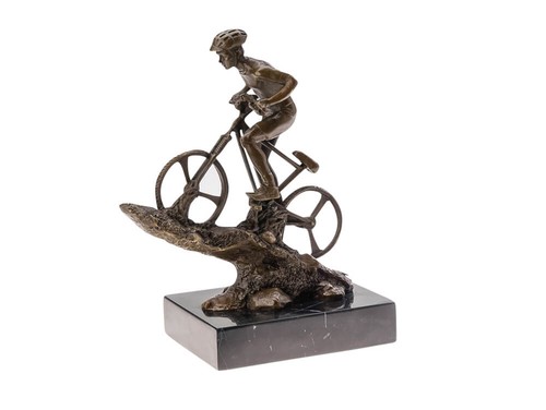 Scultura bronzo mountain bike