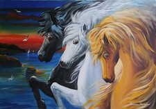 MUSSOLINI ROMANO - OLIO SU