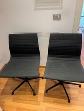 5 SEDIE UFFICIO - ALUMINIUM CHAIR - CHARLES & RAY EAMES MADE BY ICF DE PADOVA