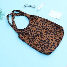 Borsa a tracolla leopardata in velluto a coste per donna donna (borsa per gilet)
