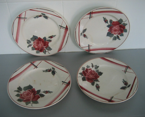 Ancienne assiette plate - 4,