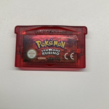 Pokemon Versione Rubino Gameboy Advance GBA Originale ITA - ADESIVO PERFETTO