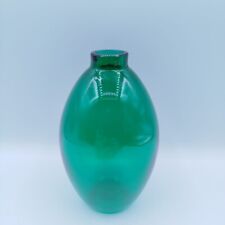 Vaso monofiore in vetro di Murano Verde Venini 1989