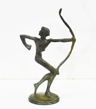 Scultura statua bronzo atleta