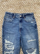 Jeans Zara Blu Donna Strappati
