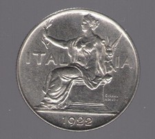 1922 Vittorio Emanuele III Buono da Lire 1 FDC