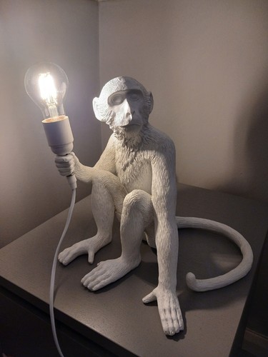 Lampada scimmia resina - scimmia, in
