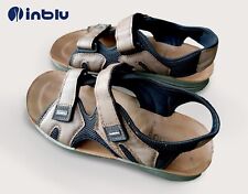 InBlu Scarpe Sandalo Uomo - EU 42 - RY000025 - A strappo Ecopelle Testa di moro