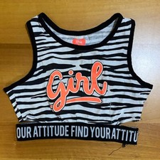 Blukids T-Shirt Canotta Crop Top Bambina Ragazza Fitness Sportivo 10-11 anni