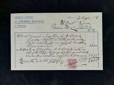 Fattura Padova Libreria Legatoria del Seminario Vescovile 1908 QX78