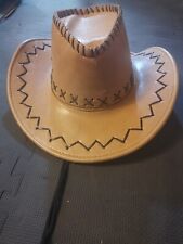 Cappello Western Country Cowboy unisex, colore panna taglia unica