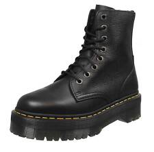 Dr. Martens Jadon Iii - Anfibi Platform In Pelle Pisa Nero - Donna Scarpe