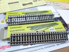 MARKLIN -2 x 5105 -Rotaie di contatto x azion.to scambi e segnali dal treno-HO