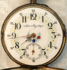 ANTIQUE 800 SILVER REMONTOIR