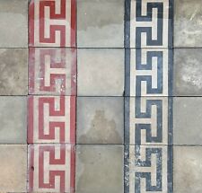 Greca geometrica cementine antiche mattoni piastrelle originali pavimento