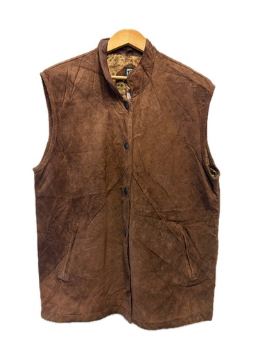 Vintage gilet vera pelle in - gilet,