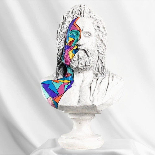 Scultura pop art - cubica, zeus