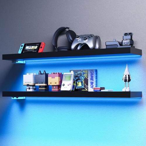 Scaffali galleggianti con led - con,