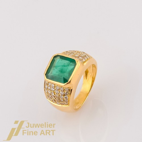 Anello smeraldo e - anello, 1