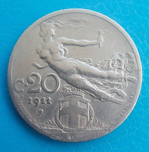 Italia centesimi 1911 44 - 1911, km